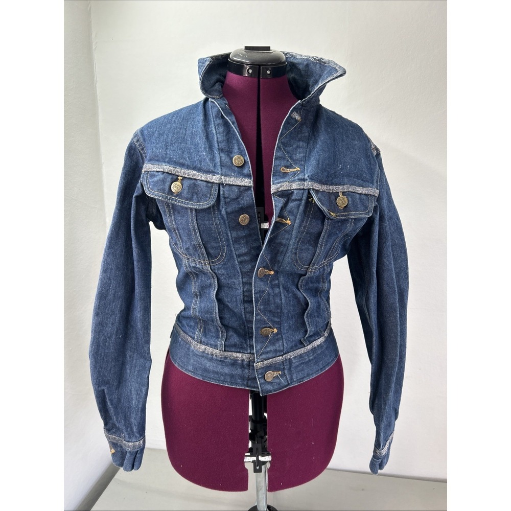 Vintage 50s 60s Lee Rider Denim Jacket Union Made USA Sanforized Pre 101-J